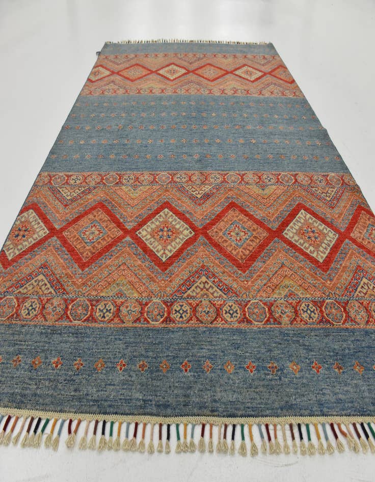 Detail image of  5' 9 x 7' 7  Hand Knotted Ariana Ziegler Rug