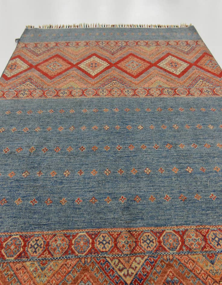 Detail image of  5' 9 x 7' 7  Hand Knotted Ariana Ziegler Rug