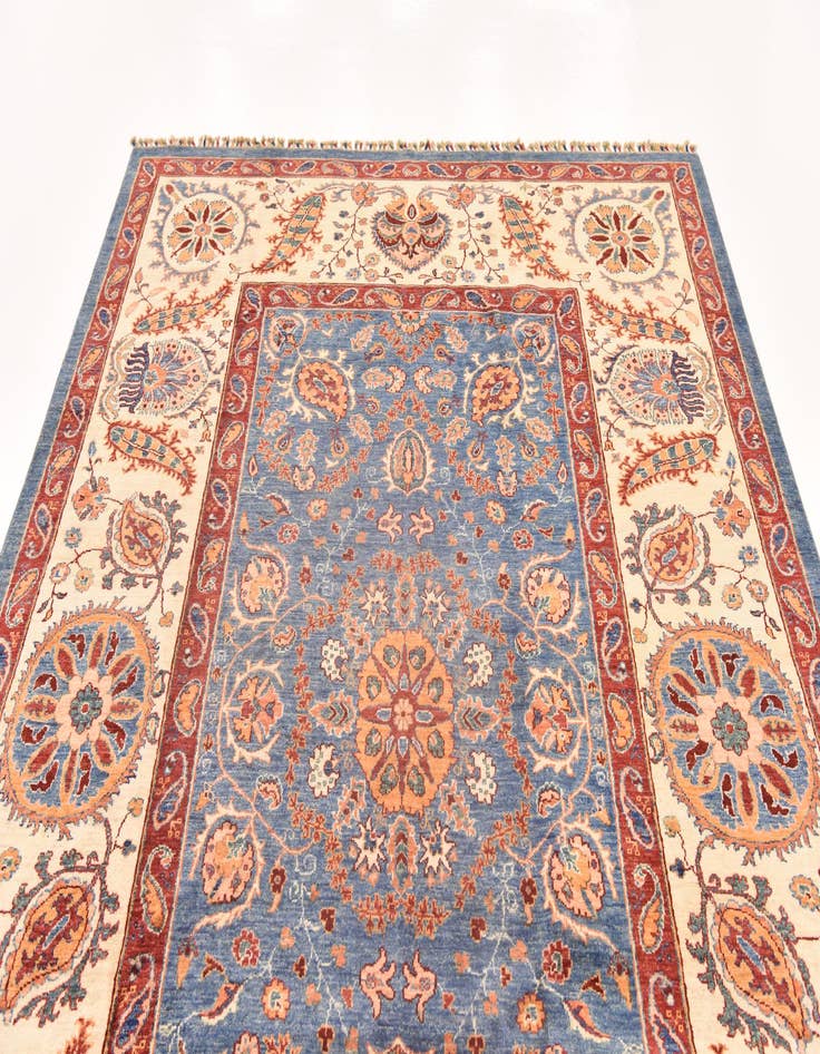 Detail image of  6' 9 x 9' 11  Hand Knotted Ariana Ziegler Rug