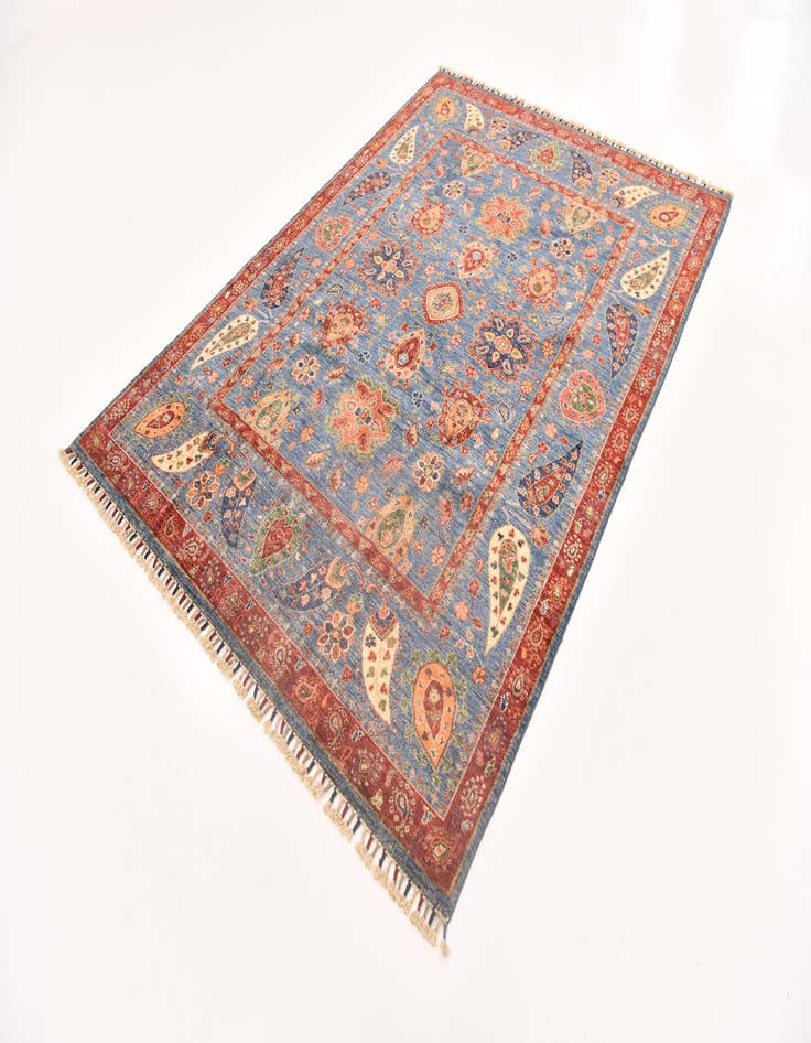 Detail image of  5' 8 x 8' 1  Hand Knotted Ariana Ziegler Rug