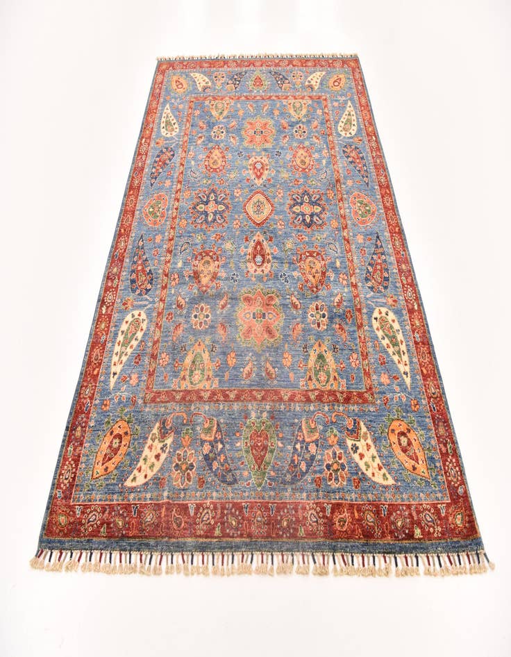 Detail image of  5' 8 x 8' 1  Hand Knotted Ariana Ziegler Rug