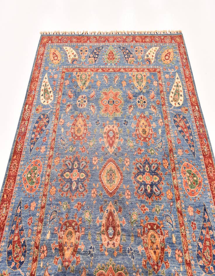 Detail image of  5' 8 x 8' 1  Hand Knotted Ariana Ziegler Rug