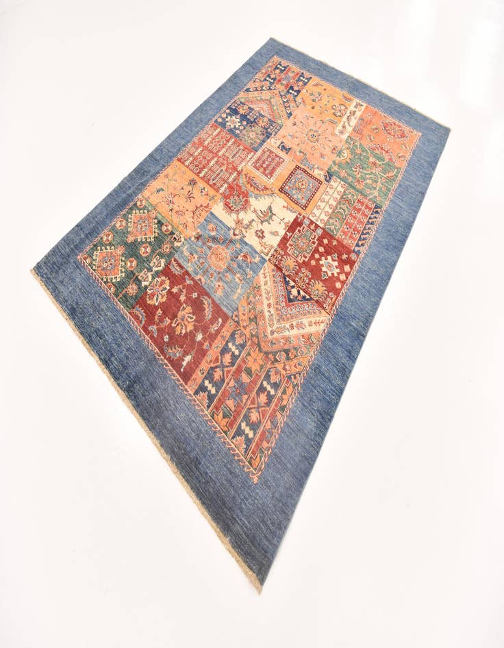 Detail image of  5' 7 x 8'  Hand Knotted Ariana Ziegler Rug