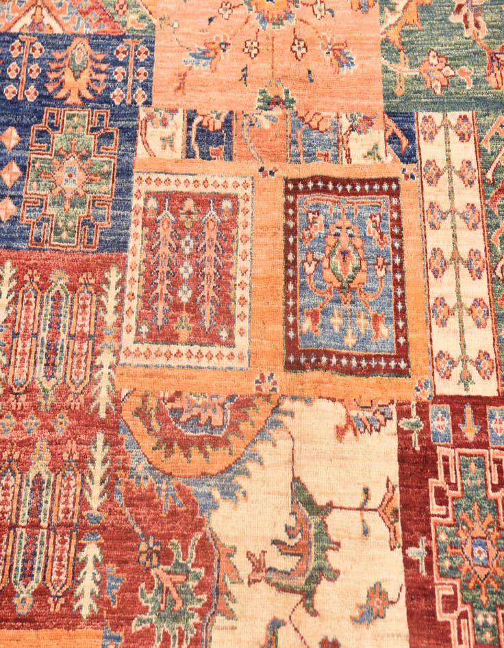 Detail image of  5' 7 x 8'  Hand Knotted Ariana Ziegler Rug