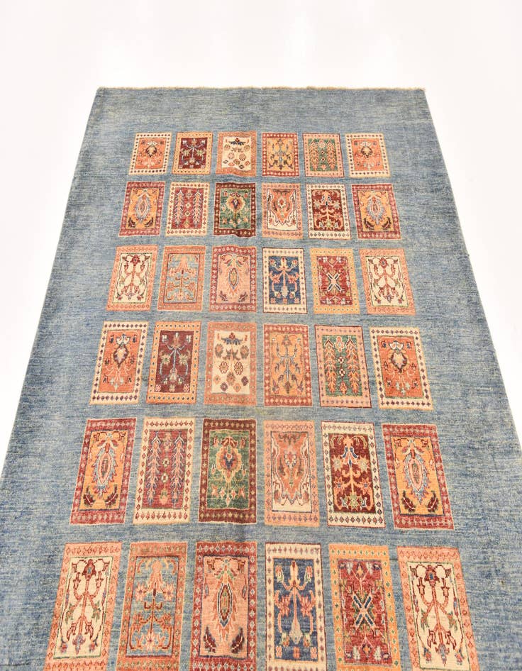 Detail image of  5' 9 x 8' 1  Hand Knotted Ariana Ziegler Rug