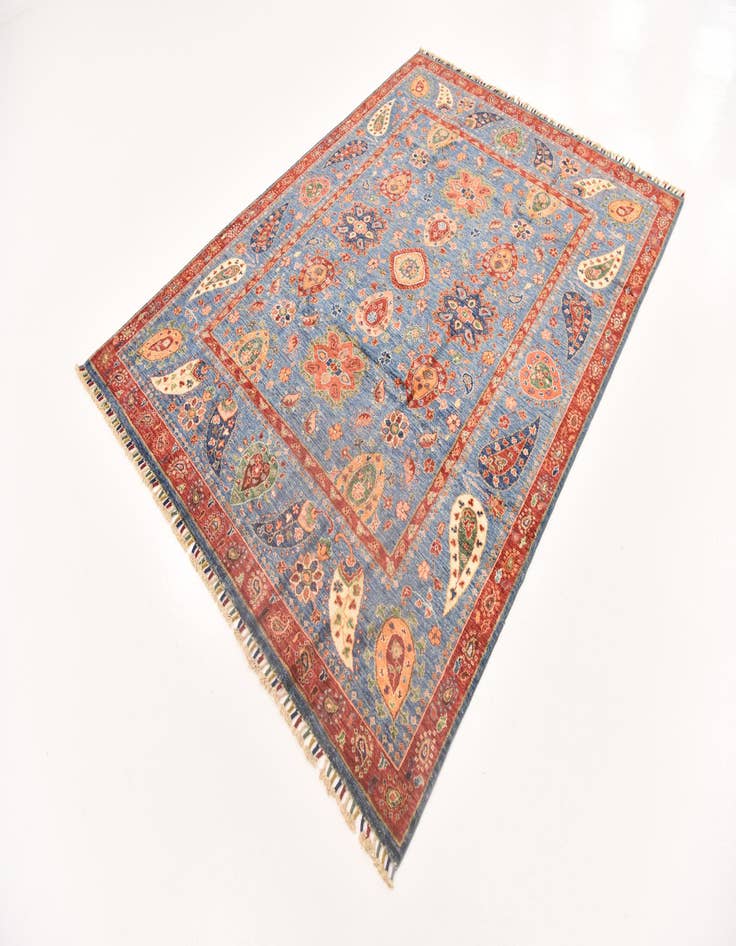 Detail image of  5' 9 x 7' 10  Hand Knotted Ariana Ziegler Rug