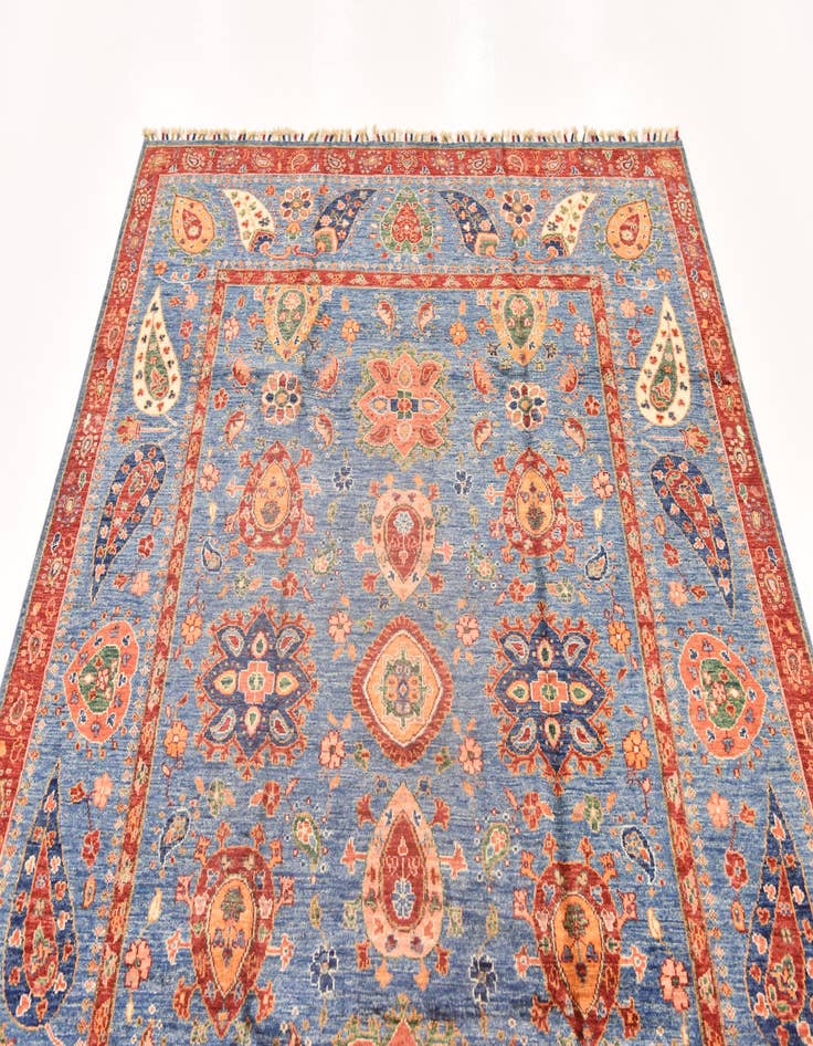 Detail image of  5' 9 x 7' 10  Hand Knotted Ariana Ziegler Rug