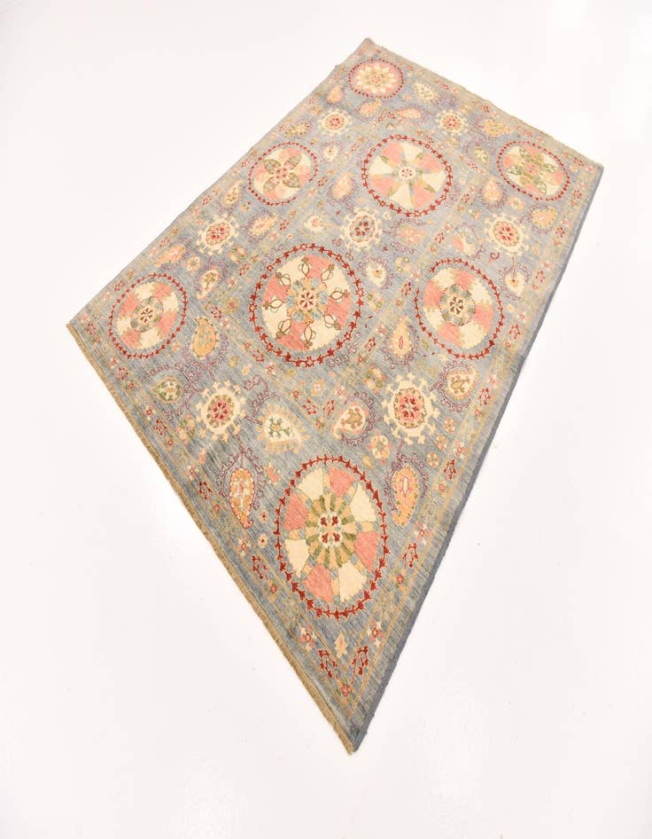 Detail image of  5' 7 x 7' 9  Hand Knotted Ariana Ziegler Oriental Rug