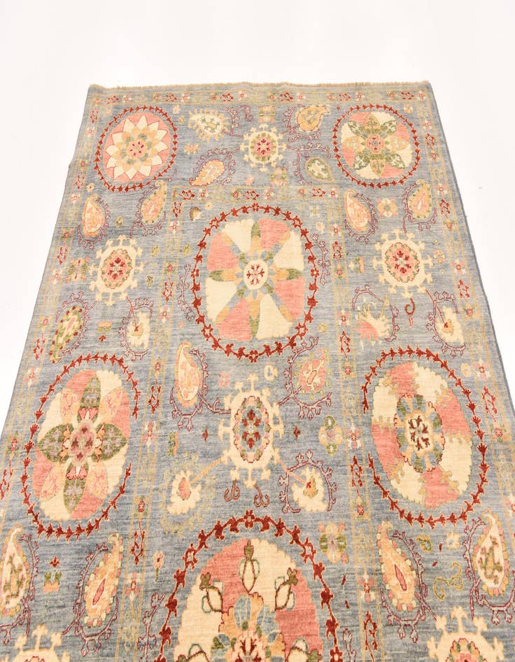 Detail image of  5' 7 x 7' 9  Hand Knotted Ariana Ziegler Oriental Rug