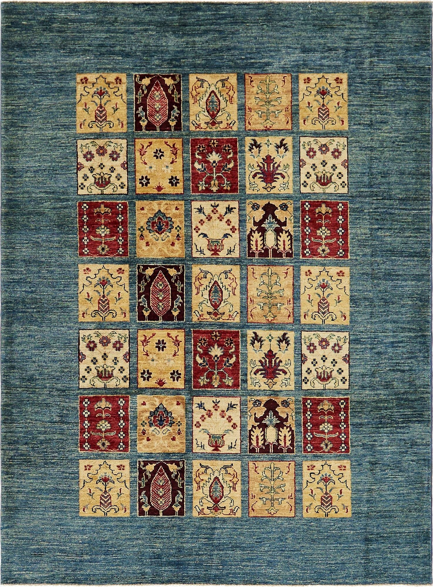  4' 10 x 6' 8  Hand Knotted Ariana Ziegler Rug