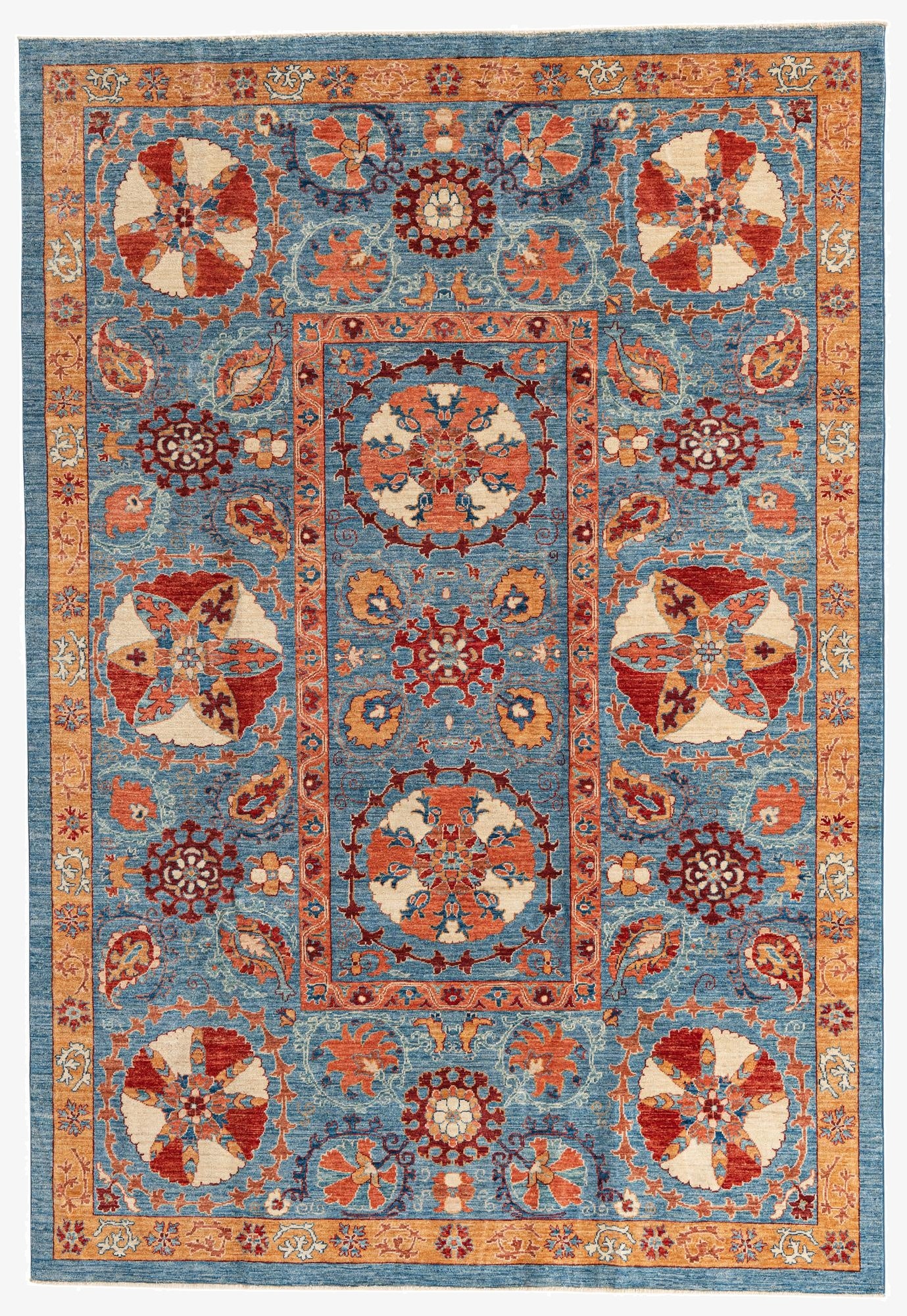 6' 7 x 9' 7  Hand Knotted Ariana Ziegler Rug
