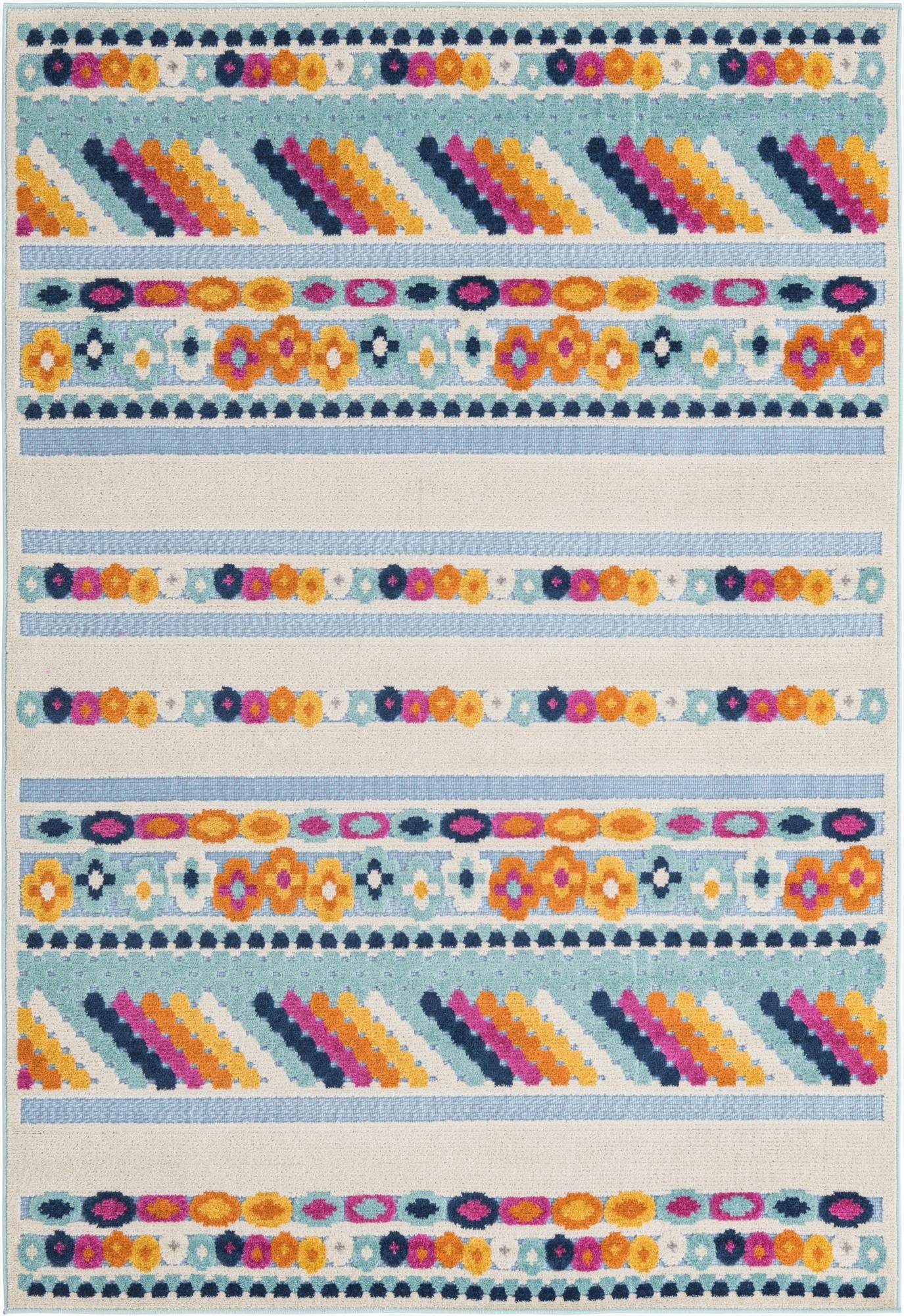  5' 3 x 8'  Washable Aruba Indoor / Outdoor Rug