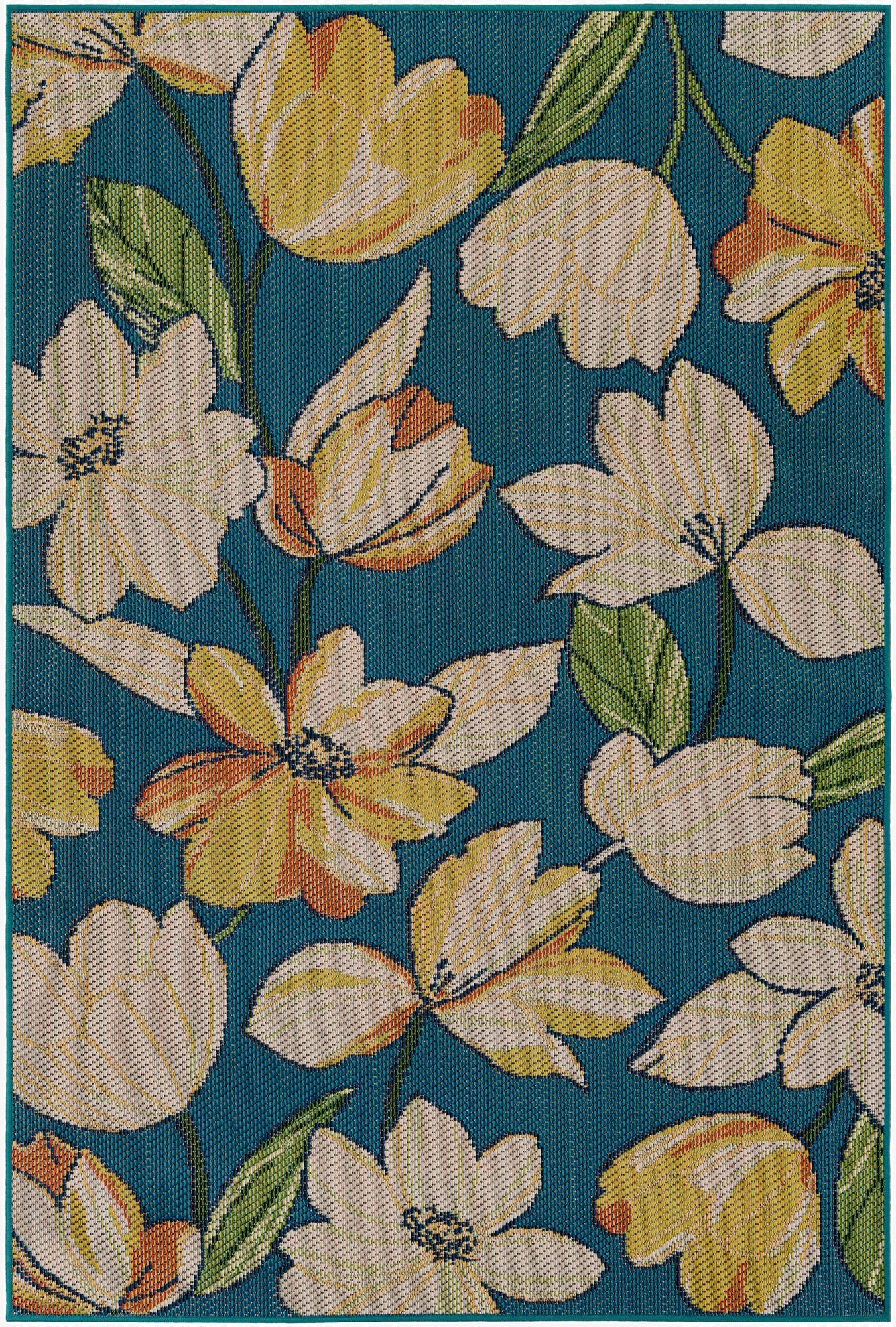  5' 3 x 8'  Washable Baja Indoor / Outdoor Rug