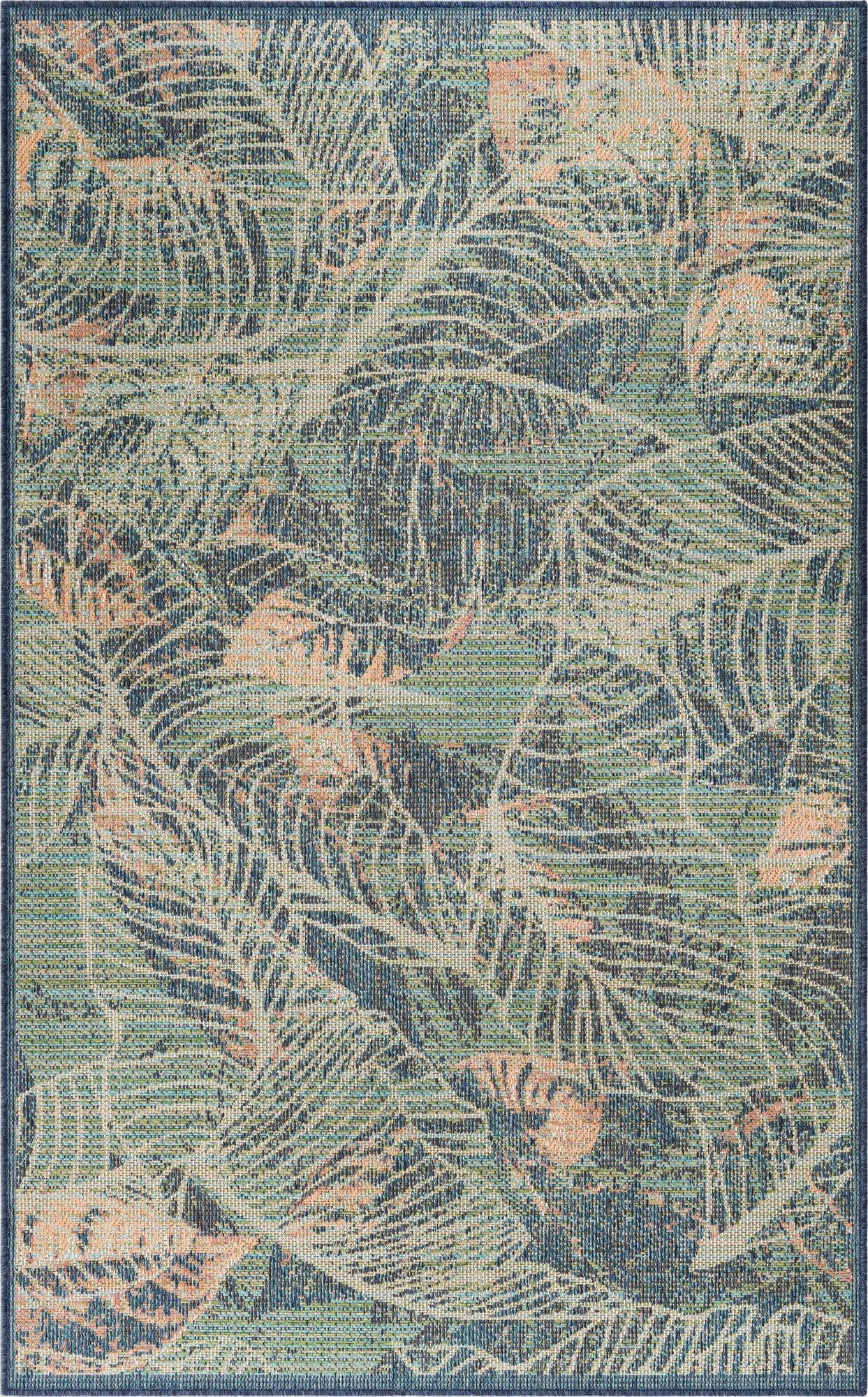  5' 3 x 7' 7  Washable Baja Indoor / Outdoor Rug