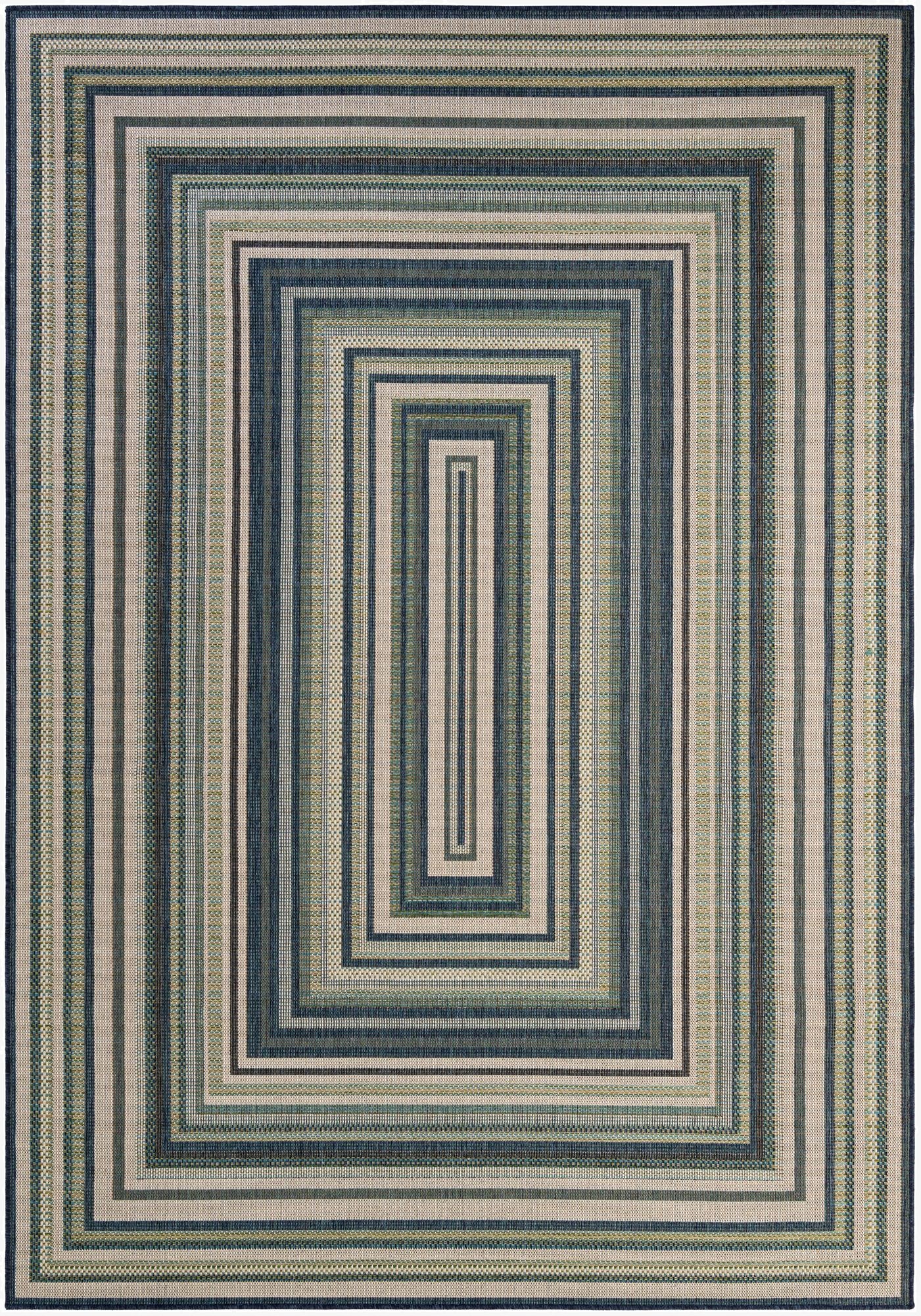  7' 10 x 11'  Washable Baja Indoor / Outdoor Rug