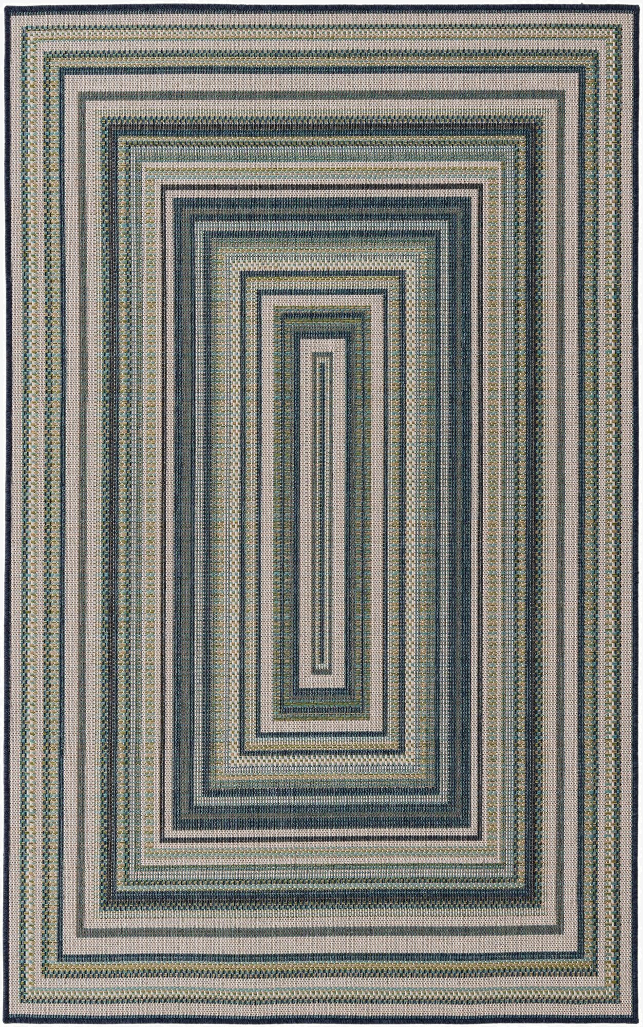 5' 3 x 7' 7  Washable Baja Indoor / Outdoor Rug
