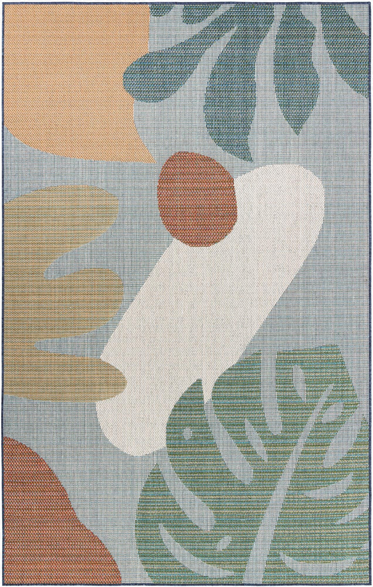  6' 1 x 9'  Washable Baja Indoor / Outdoor Rug