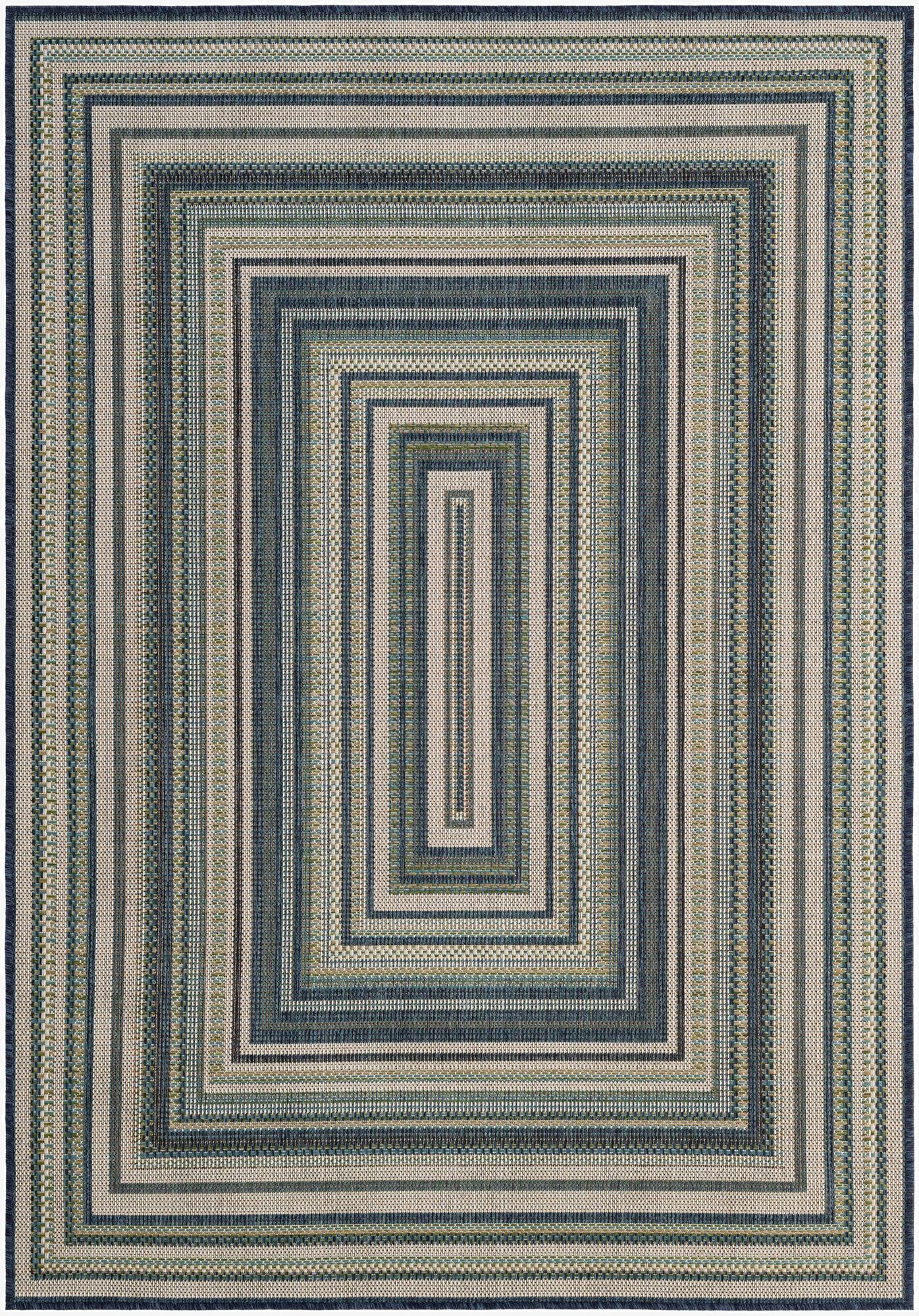  5' x 7'  Washable Baja Indoor / Outdoor Rug