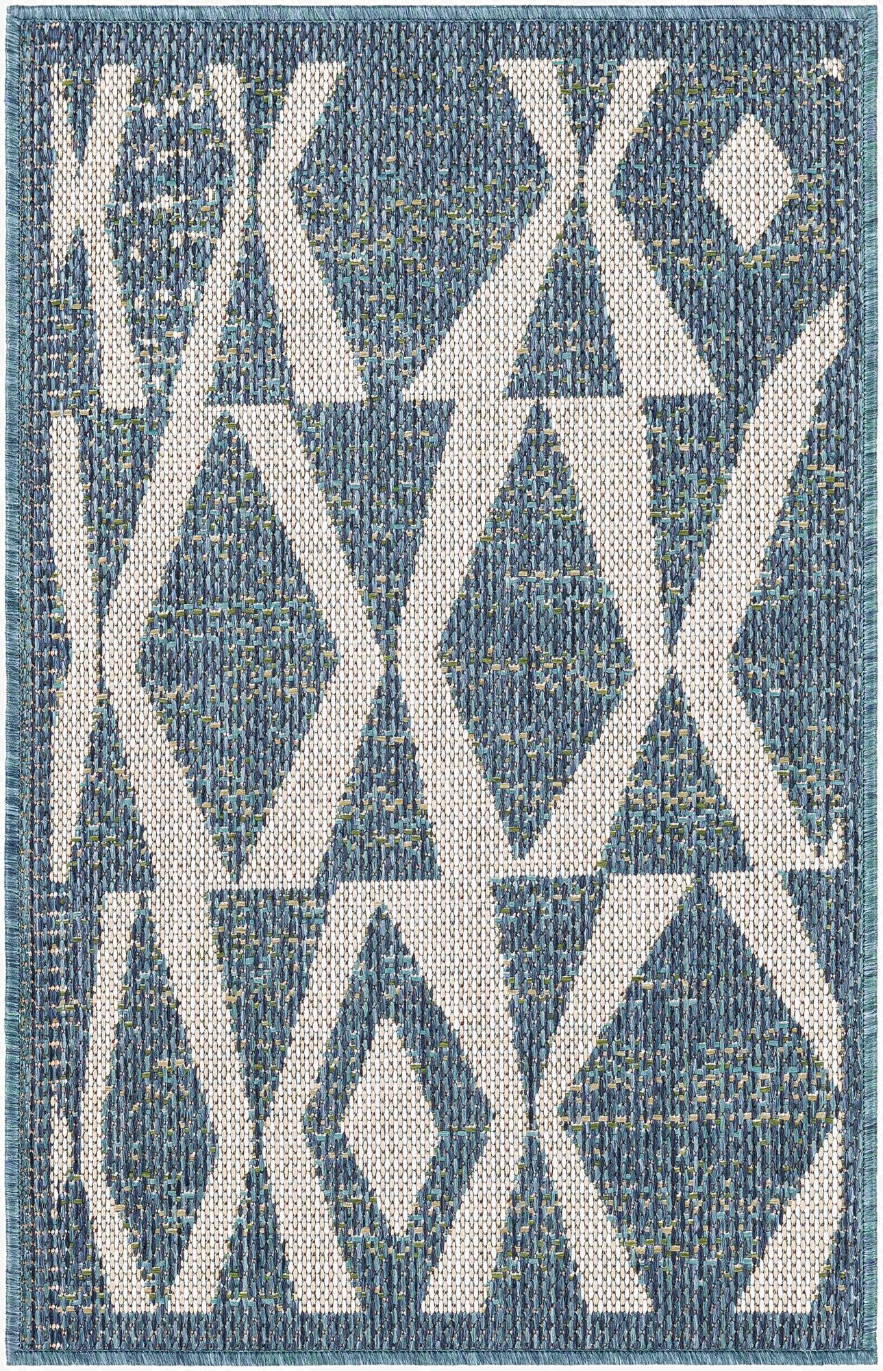  2' x 3' 1  Washable Baja Indoor / Outdoor Rug
