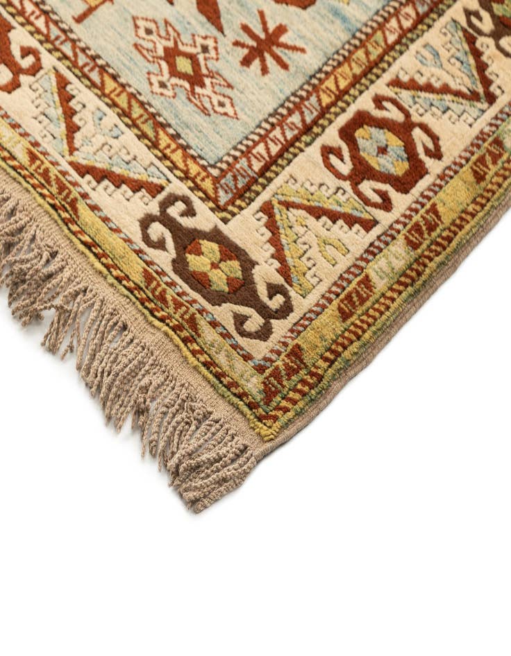 Detail image of  4' 6 x 6' 2  Hand Knotted Balouch Wool Rug