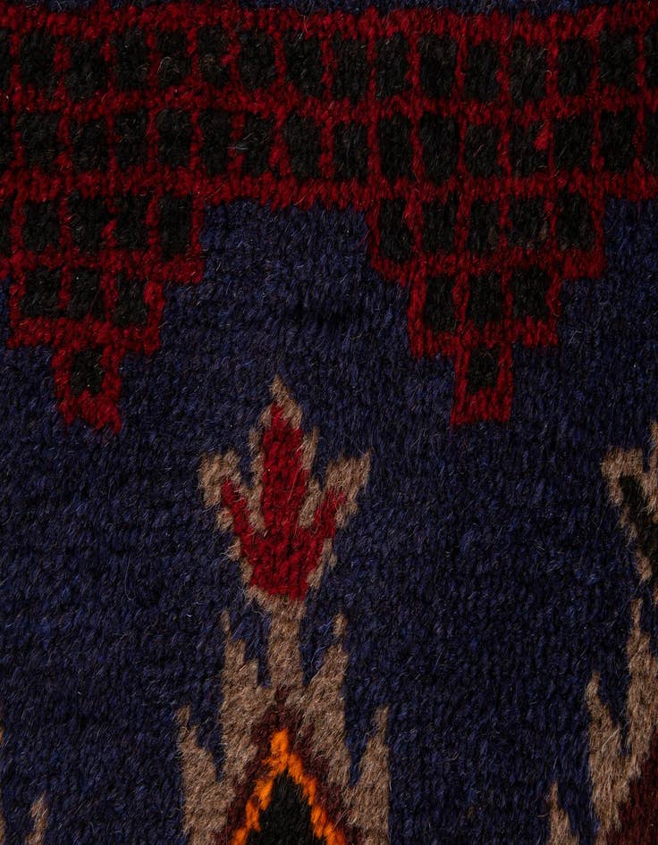 Detail image of  3' 1 x 4' 9  Hand Knotted Balouch Persian Wool Rug