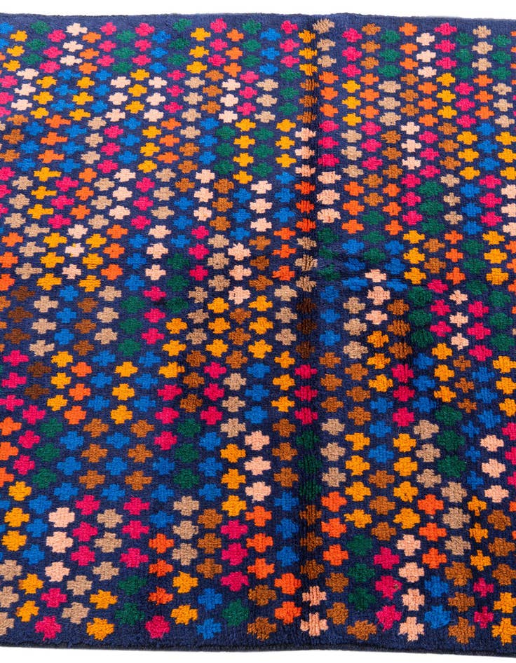 Detail image of  4' x 5' 9  Hand Knotted Balouch Wool Rug