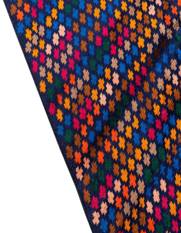 Detail image of  4' x 5' 9  Hand Knotted Balouch Wool Rug