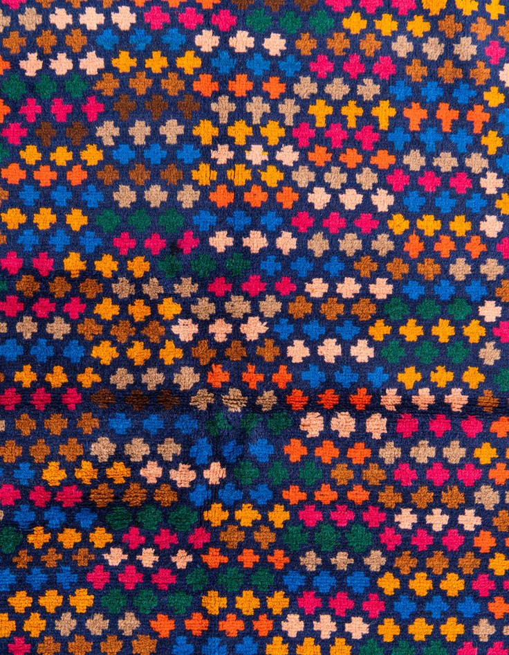 Detail image of  4' x 5' 9  Hand Knotted Balouch Wool Rug