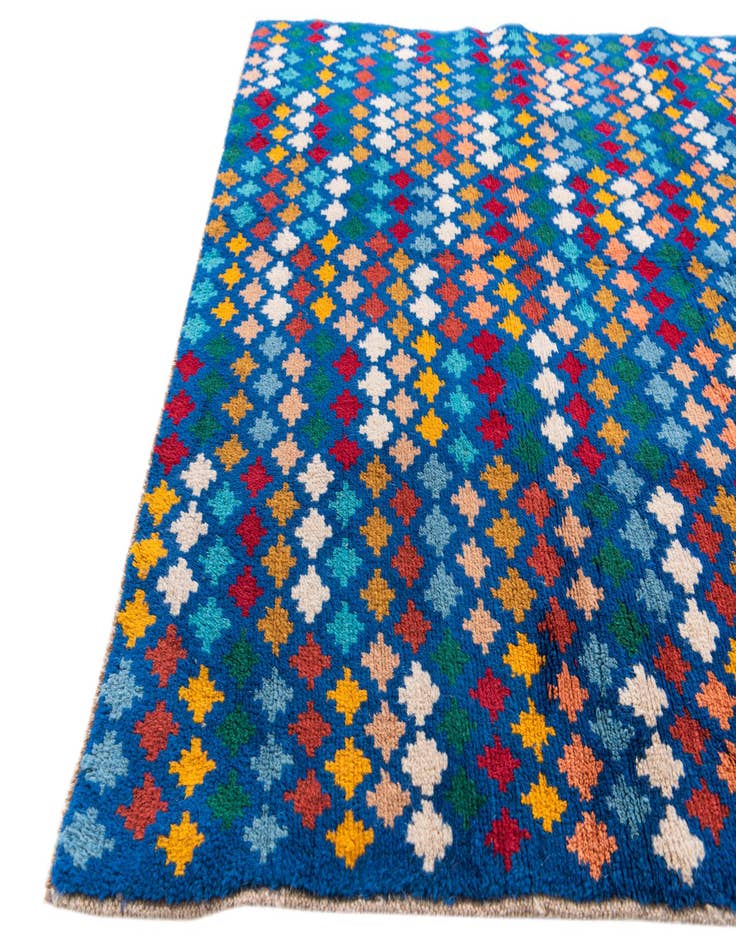 Detail image of  3' 10 x 5' 9  Hand Knotted Balouch Wool Rug