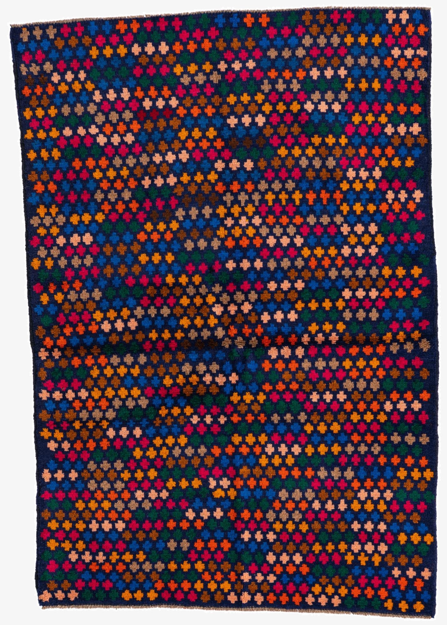  4' x 5' 9  Hand Knotted Balouch Wool Rug