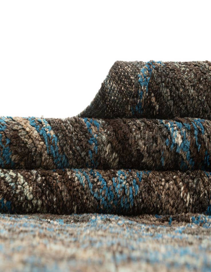 Detail image of  10' 10 x 13' 10  Hand Knotted Beni Marok Rug