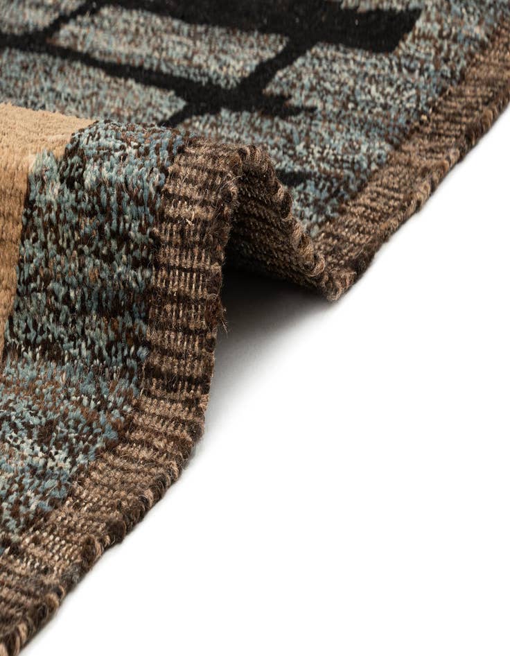 Detail image of  9' 2 x 12' 1  Hand Knotted Beni Marok Rug