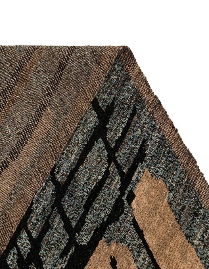 Detail image of  9' 2 x 12' 1  Hand Knotted Beni Marok Rug