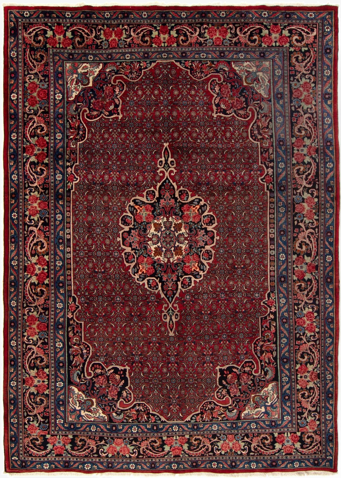  8' 5 x 11' 11  Hand Knotted Bidjar Persian Rug