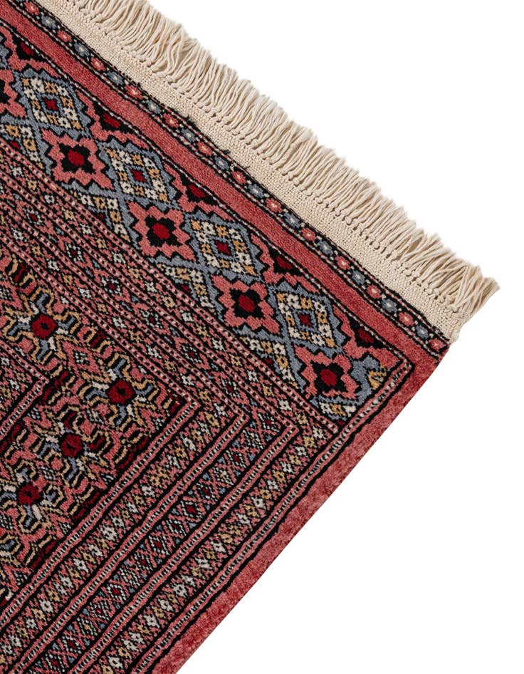 Detail image of  4' 2 x 6' 6  Hand Knotted Bokhara Oriental Wool Rug