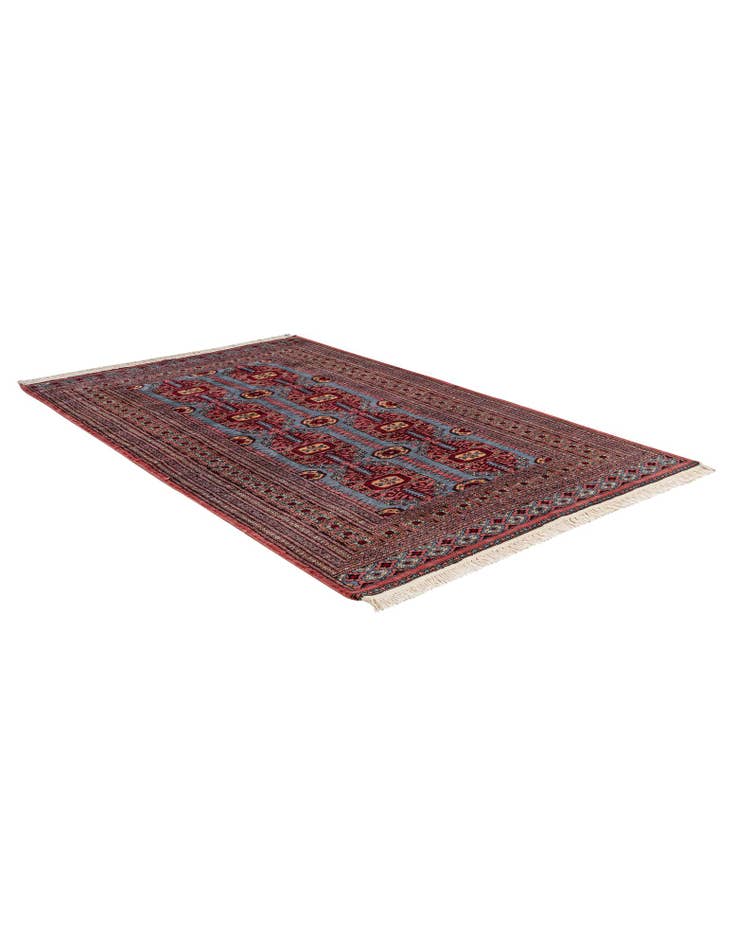 Detail image of  4' 2 x 6' 6  Hand Knotted Bokhara Oriental Wool Rug