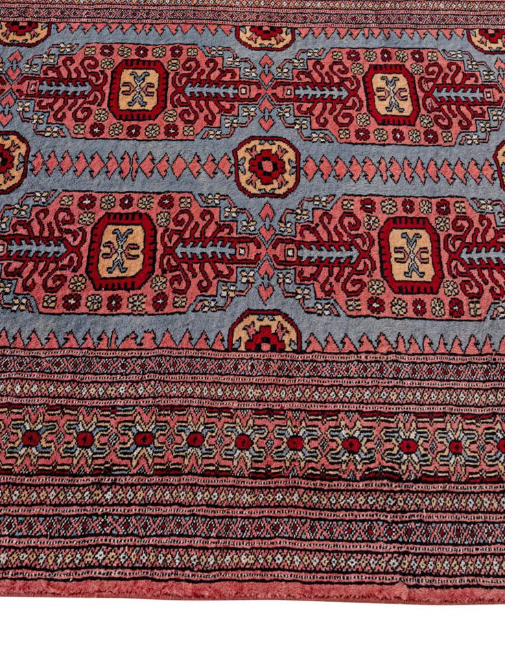 Detail image of  4' 2 x 6' 6  Hand Knotted Bokhara Oriental Wool Rug