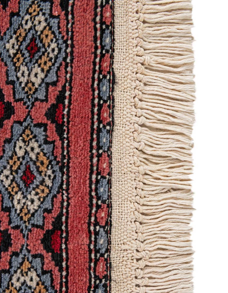 Detail image of  4' 2 x 6' 6  Hand Knotted Bokhara Oriental Wool Rug