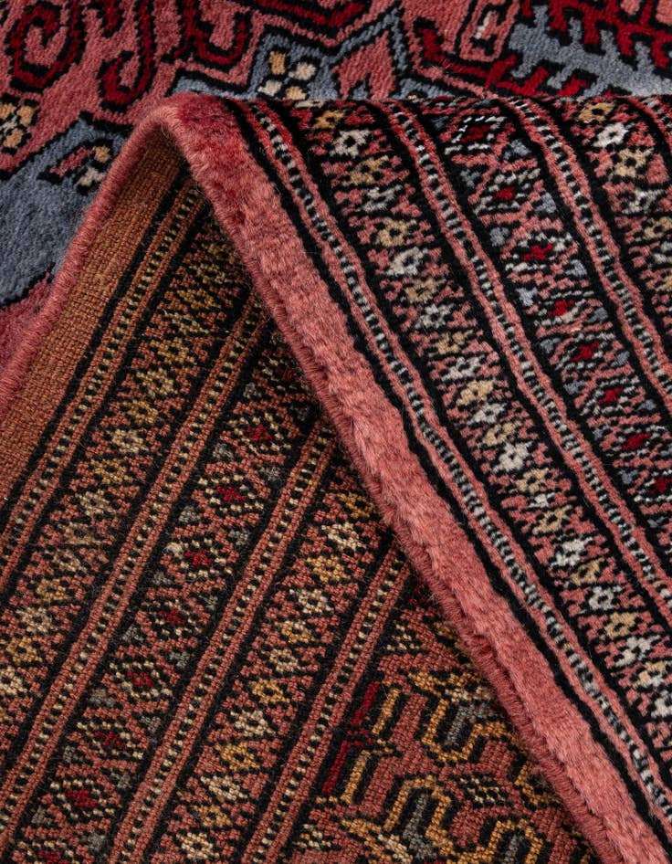 Detail image of  4' 2 x 6' 6  Hand Knotted Bokhara Oriental Wool Rug