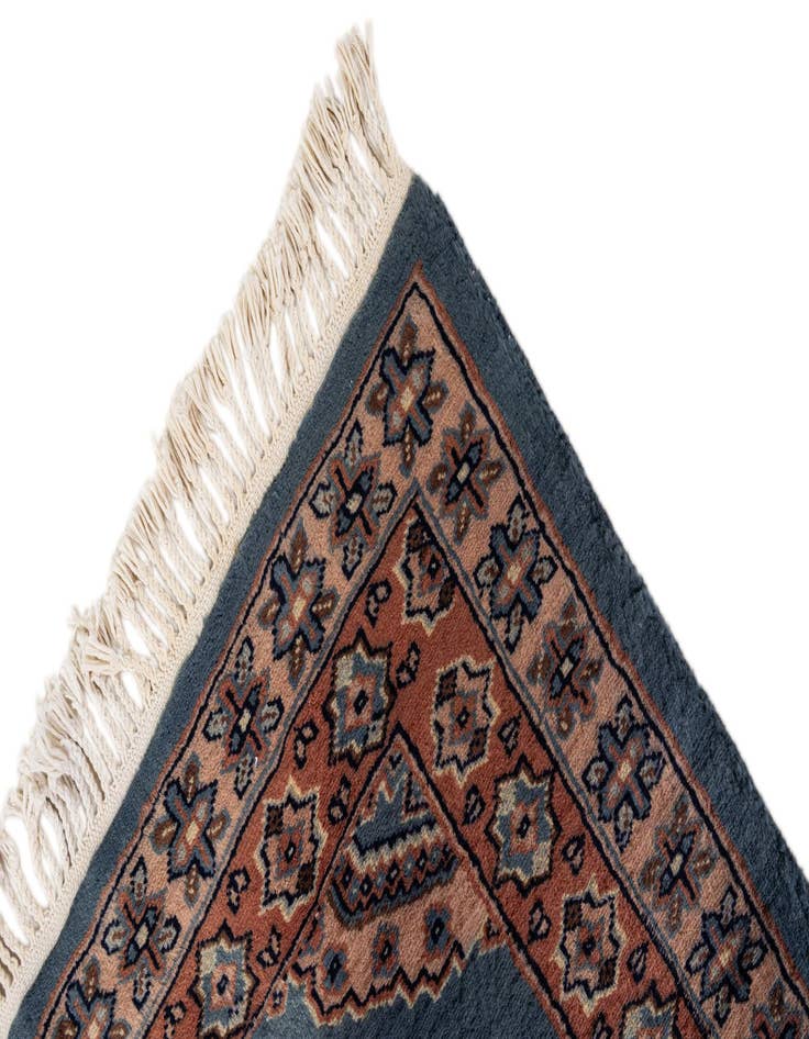 Detail image of  3' 2 x 4' 10  Hand Knotted Bokhara Oriental Wool Rug