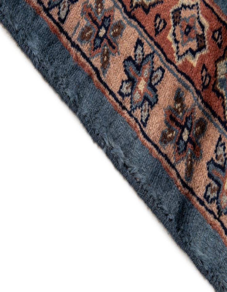 Detail image of  3' 2 x 4' 10  Hand Knotted Bokhara Oriental Wool Rug