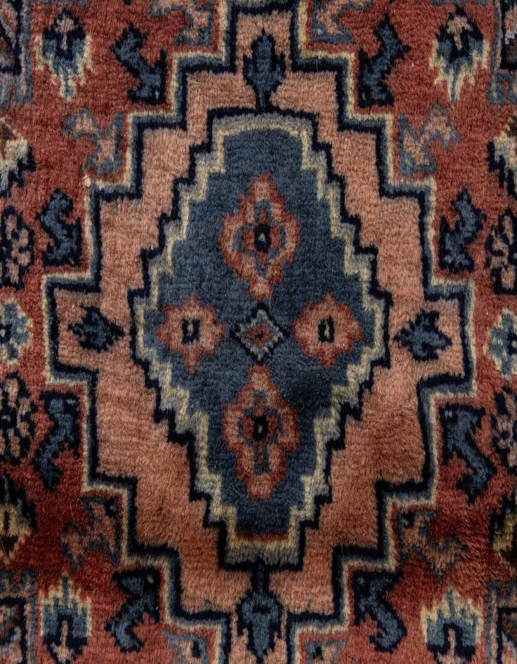 Detail image of  3' 2 x 4' 10  Hand Knotted Bokhara Oriental Wool Rug