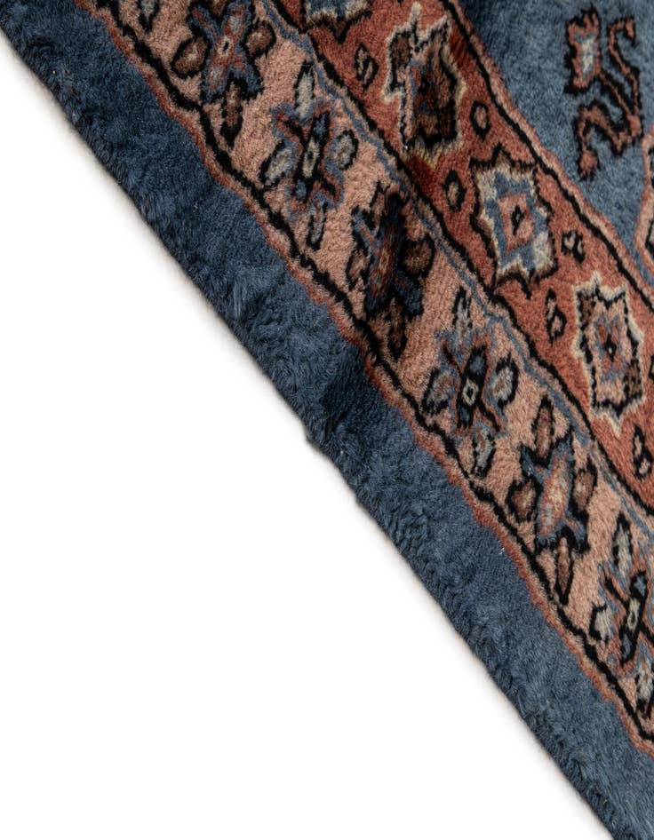 Detail image of  3' 1 x 5'  Hand Knotted Bokhara Oriental Wool Rug