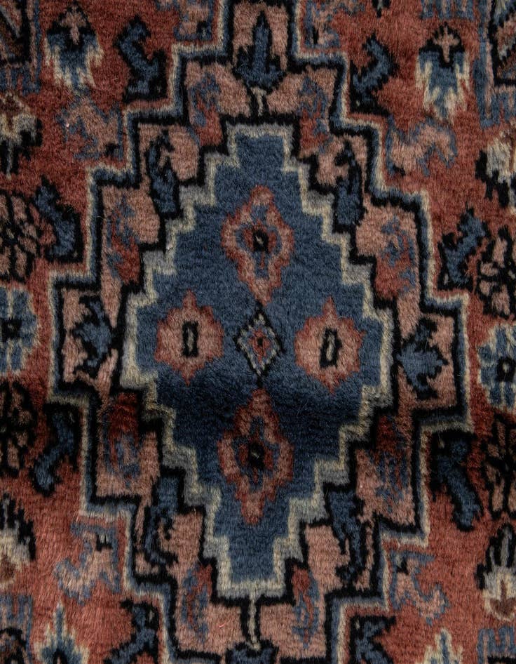 Detail image of  3' 1 x 5'  Hand Knotted Bokhara Oriental Wool Rug