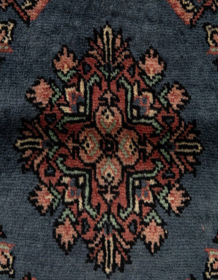 Detail image of  3' 2 x 4' 11  Hand Knotted Bokhara Oriental Wool Rug