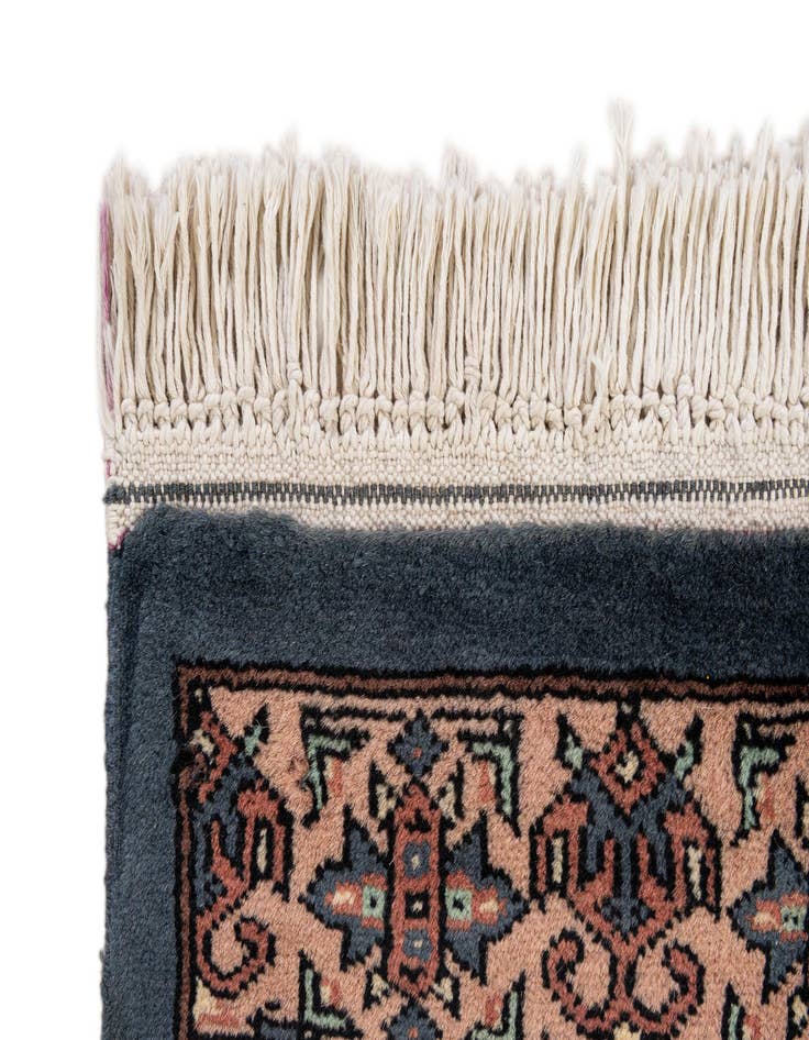 Detail image of  3' 2 x 4' 11  Hand Knotted Bokhara Oriental Wool Rug