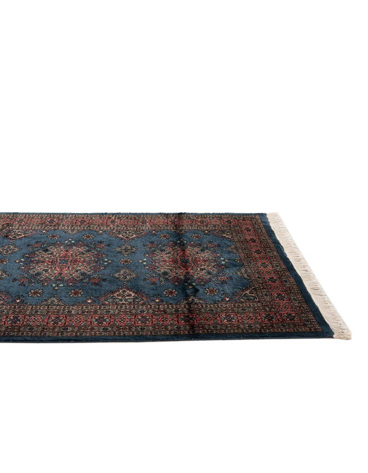 Detail image of  4' 3 x 6'  Hand Knotted Bokhara Oriental Wool Rug