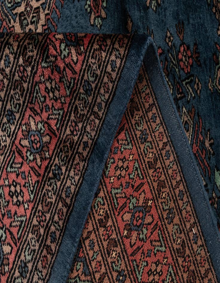 Detail image of  4' 3 x 6'  Hand Knotted Bokhara Oriental Wool Rug
