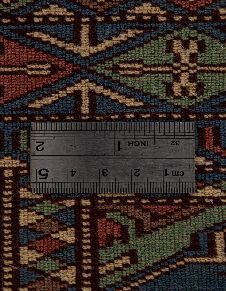 Detail image of  4' 2 x 5' 6  Hand Knotted Bokhara Oriental Wool Rug