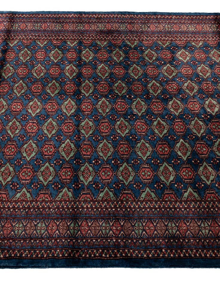 Detail image of  4' 2 x 5' 6  Hand Knotted Bokhara Oriental Wool Rug